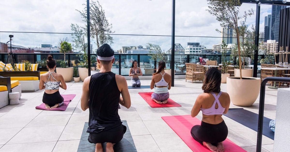 Cielo Rooftop Brisbane Rooftop Yoga Begin to Breath Rooftop