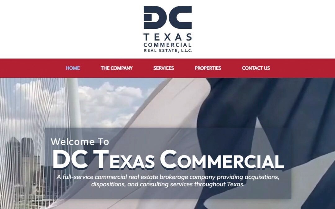WordPress Design for DC Texas Commercial Real Estate in Grapevine Texas