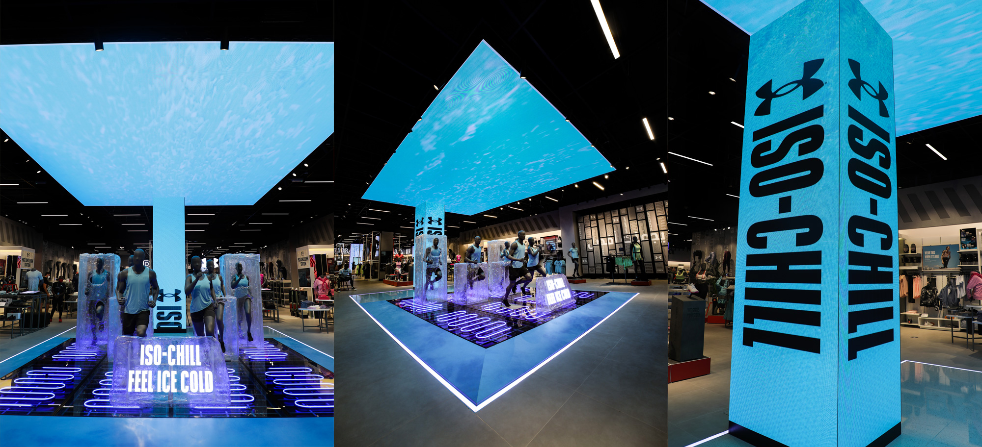Under Armour, The Dubai Mall Blue Rhine Industries, Abudhabi & Dubai UAE
