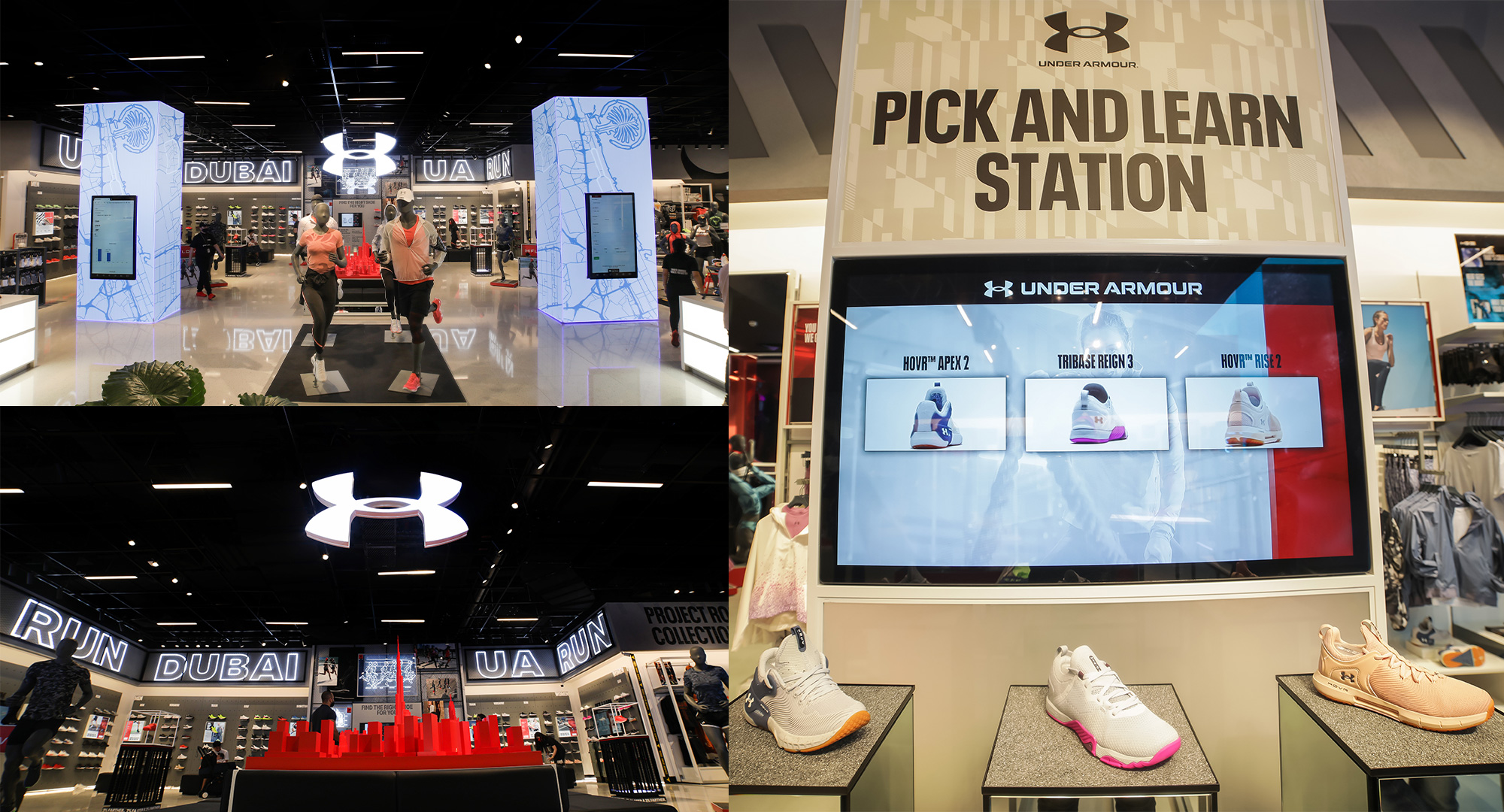 Under Armour, The Dubai Mall Blue Rhine Industries, Abudhabi & Dubai UAE