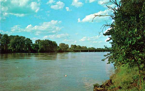 Terre Haute Postcards Wabash River (3)