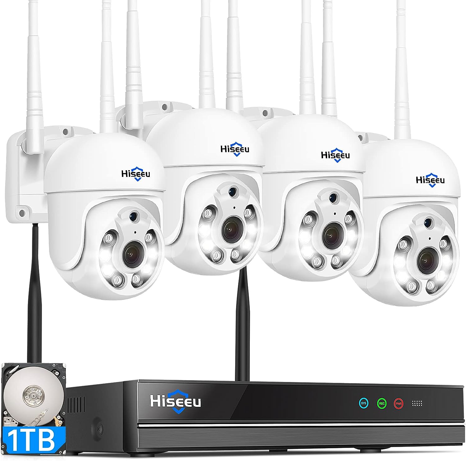 Hiseeu 3MP Wireless Security Camera System Brisbane Security