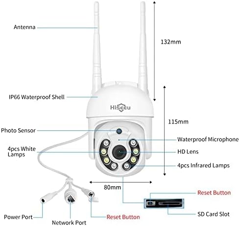 Hiseeu 3MP Wireless Security Camera System - Brisbane Security