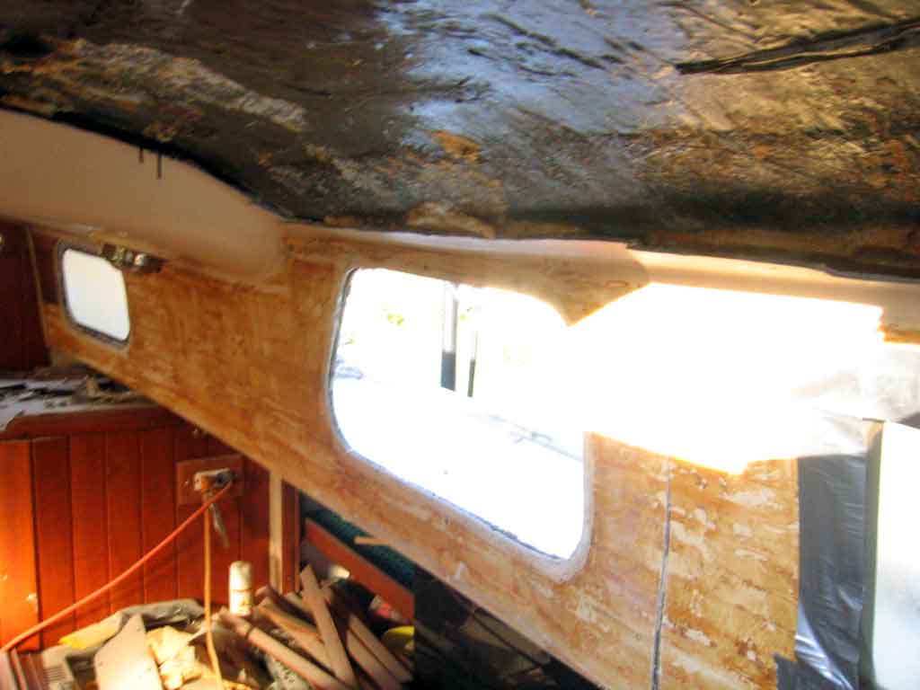 Bristol 29 Replacing the Cabin Headliner