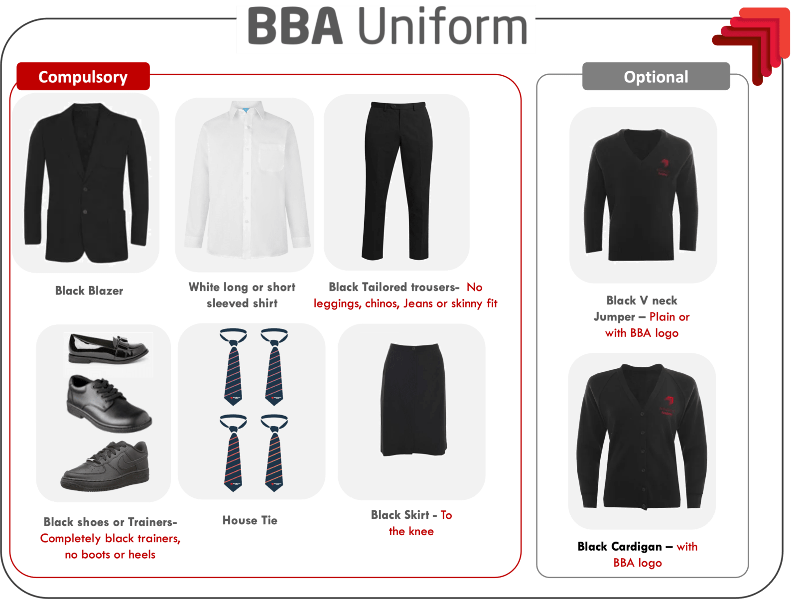 Uniform Bristol Brunel Academy