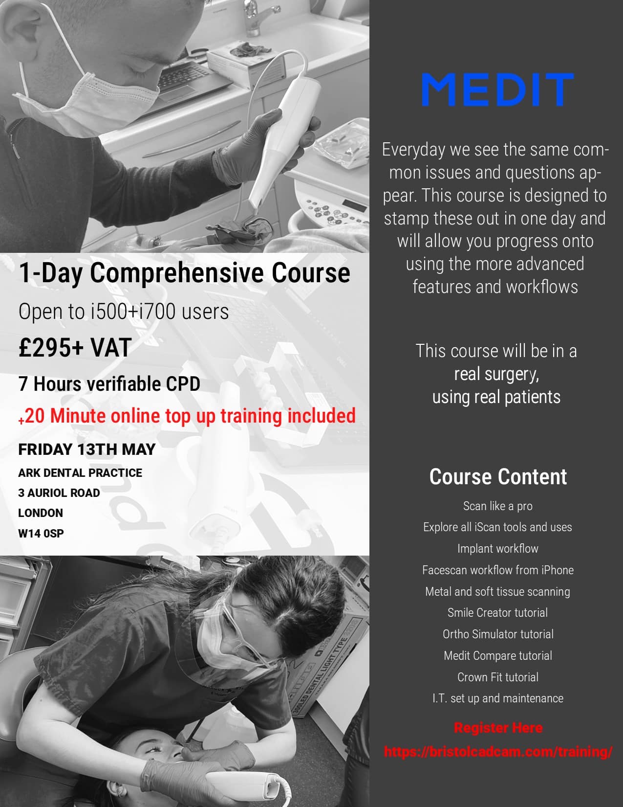MEDIT 1DAY COMPREHENSIVE COURSE Friday 13th May