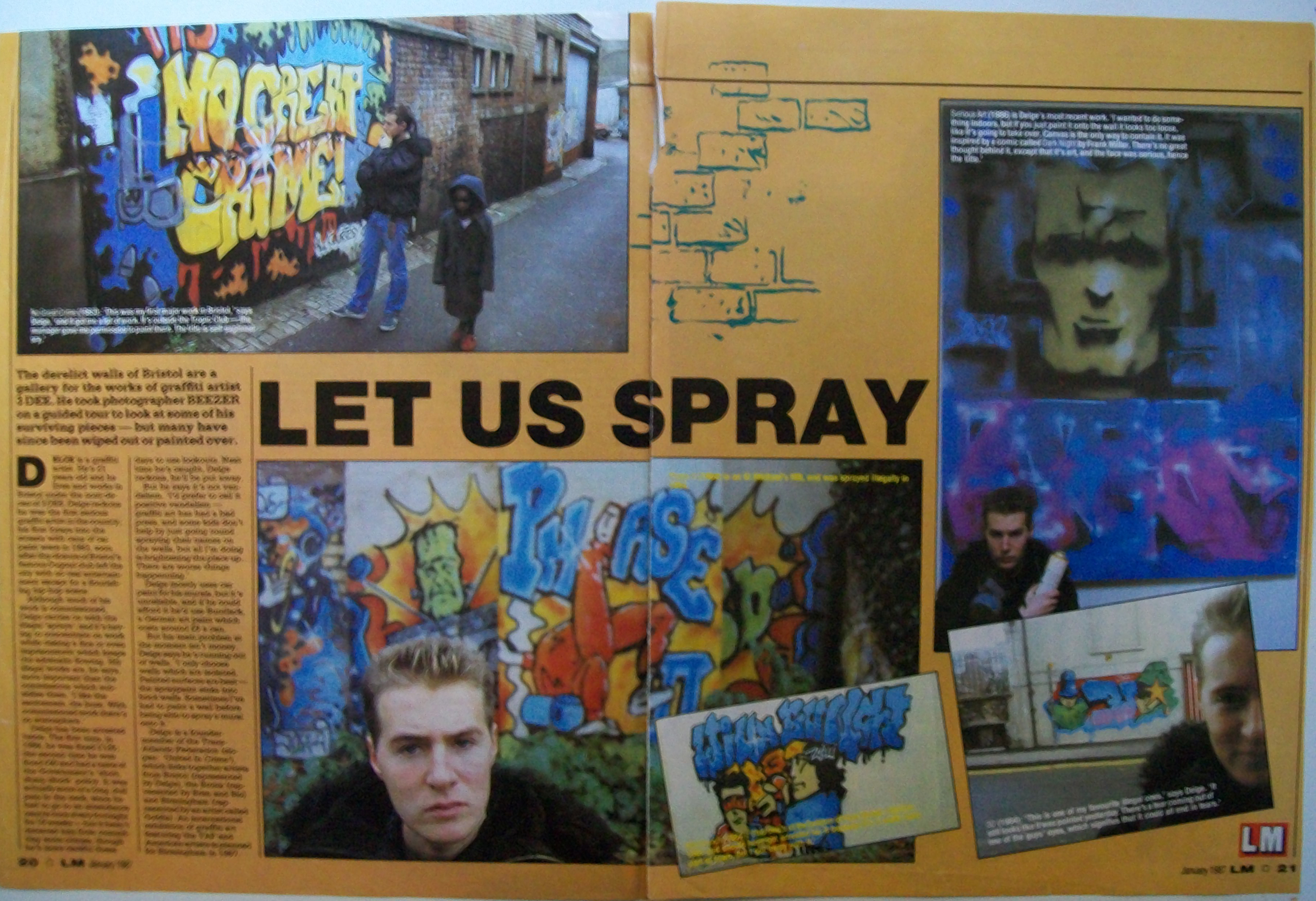 3d Graffiti Interview From 1987 Bristol Graffiti
