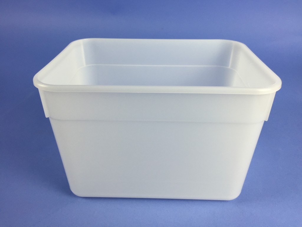 PC4R 4 Litre Retangular Ice cream Container Bristol Plastics