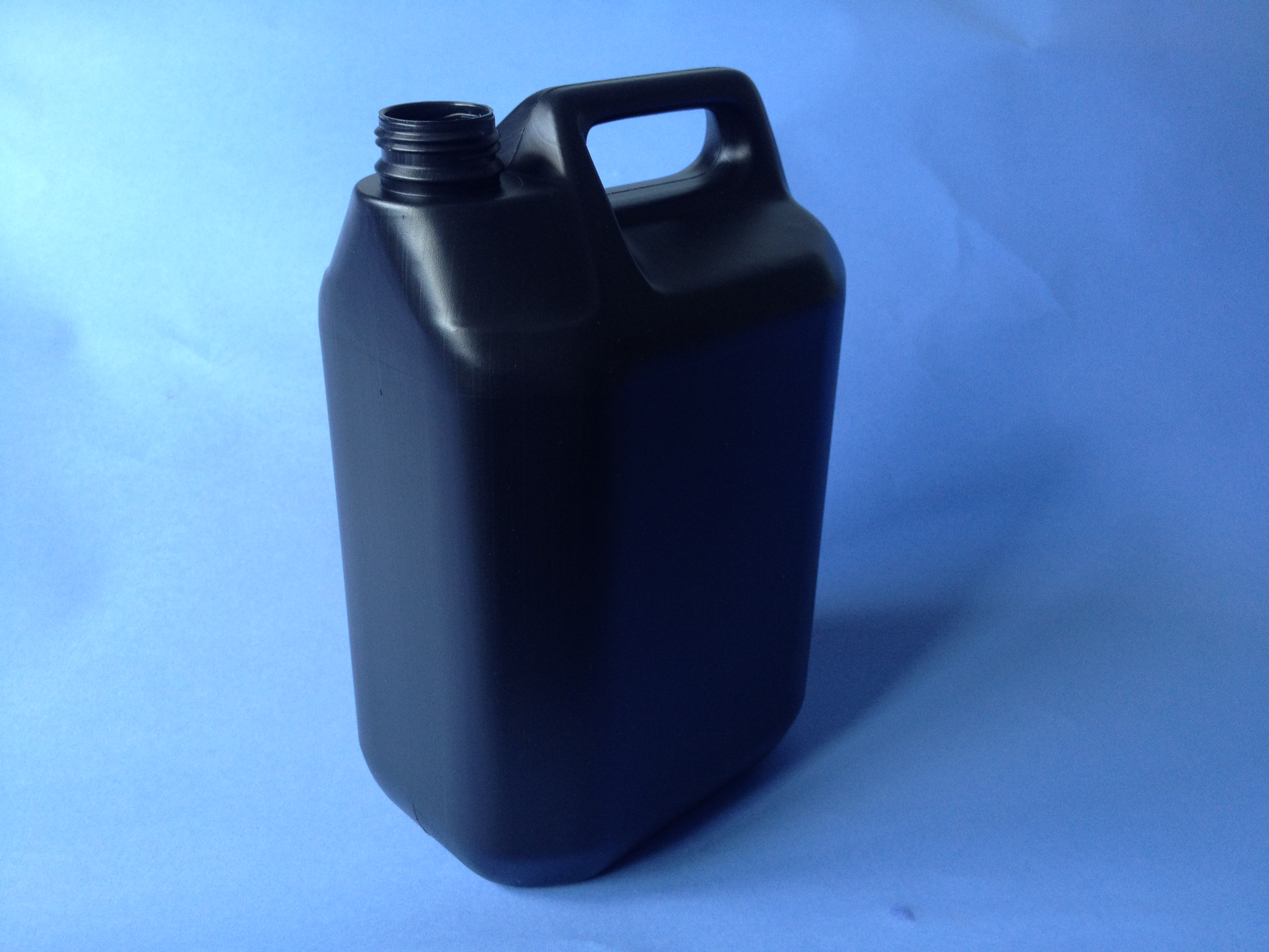 S5000RB 5 Litre Black Retangular Jerrican Bristol Plastics