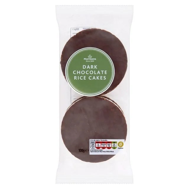 Morrisons Thin Dark Chocolate Rice Cakes 100g Britain Essentials
