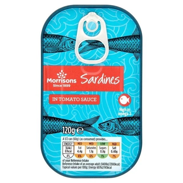 Morrisons Sardines In Tomato Sauce 120g Britain Essentials Hong