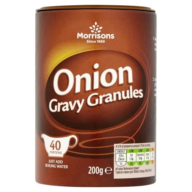 Morrisons Gravy Granules Onion 200g Britain Essentials Hong Kong's 1st Online British