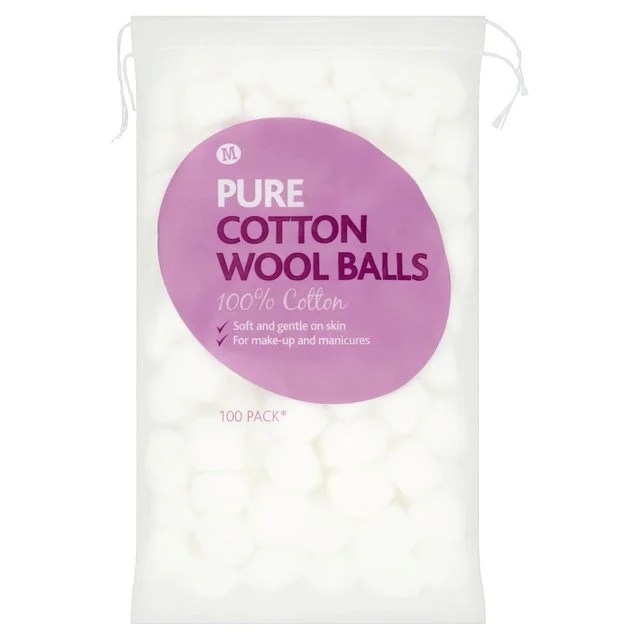Morrison's Pure Cotton Wool Balls 100 Pads Britain Essentials Hong Kong's 1st Online British