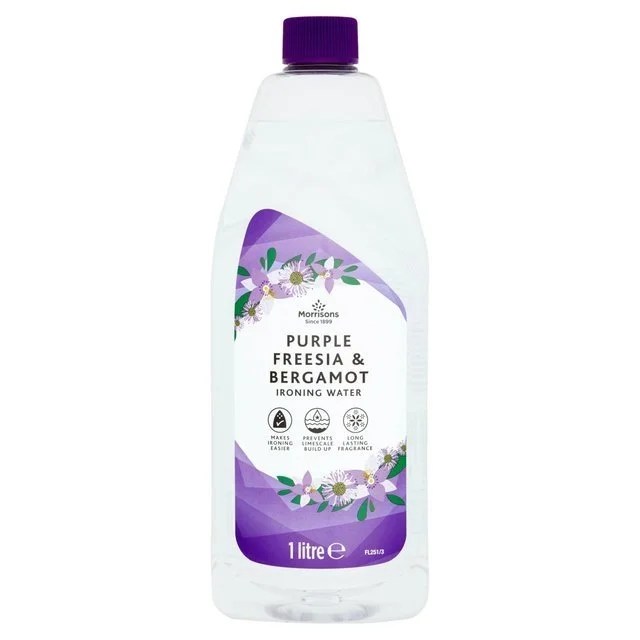 Morrisons Ironing Water Purple Freesia And Bergamot 1L Britain