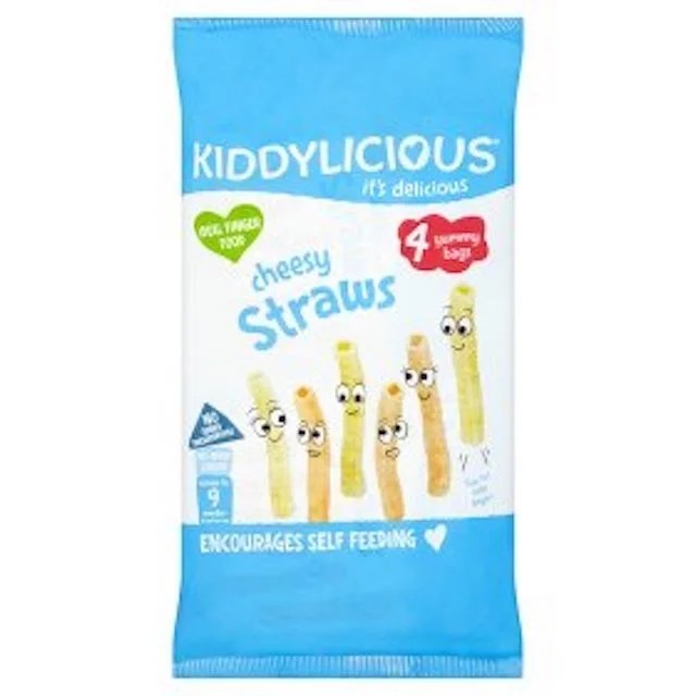 Kiddylicious Cheesy Straws 4x12pck Britain Essentials Hong Kong's