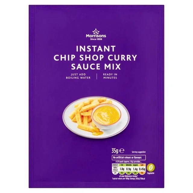 Morrisons Instant Chip Shop Curry Sauce 35g Britain Essentials Hong