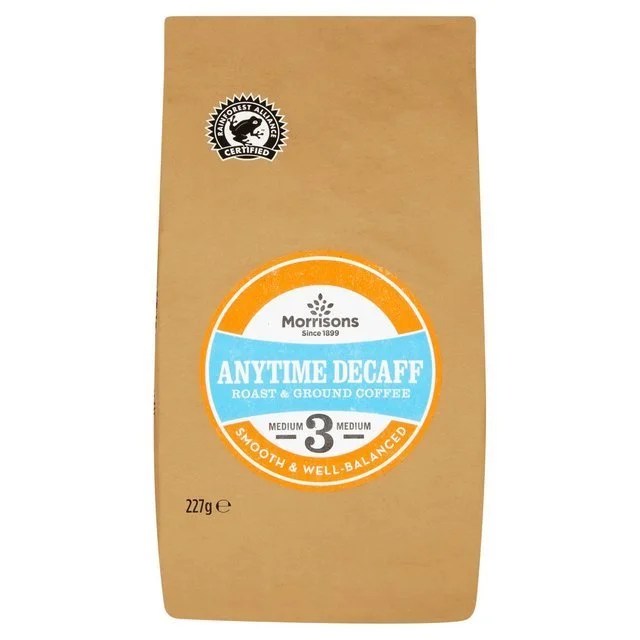 Morrisons Anytime Decaff Ground Coffee 227g Britain Essentials Hong