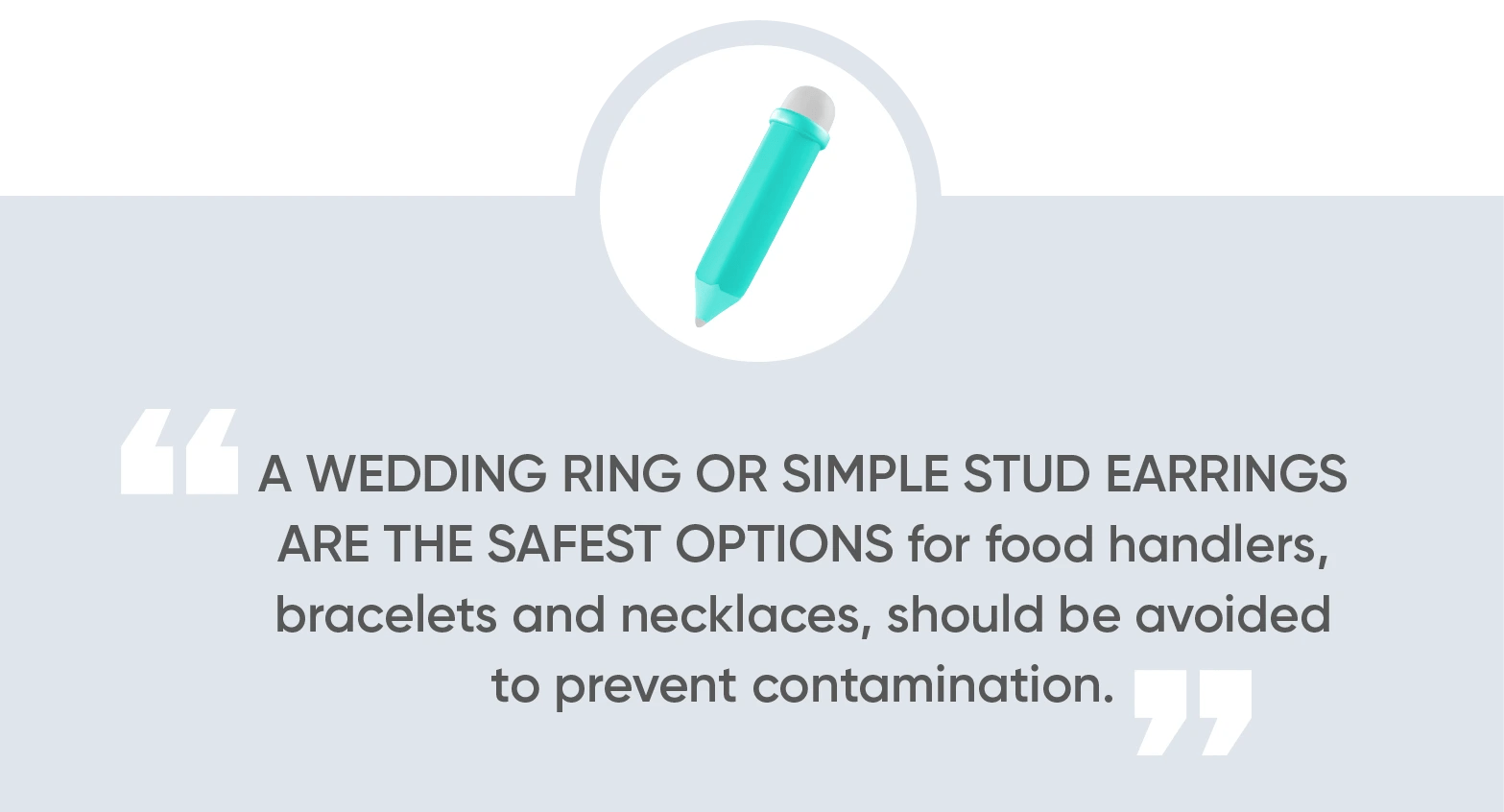 What is the Only Allowed Jewelry When Preparing Food? BriteCo Jewelry