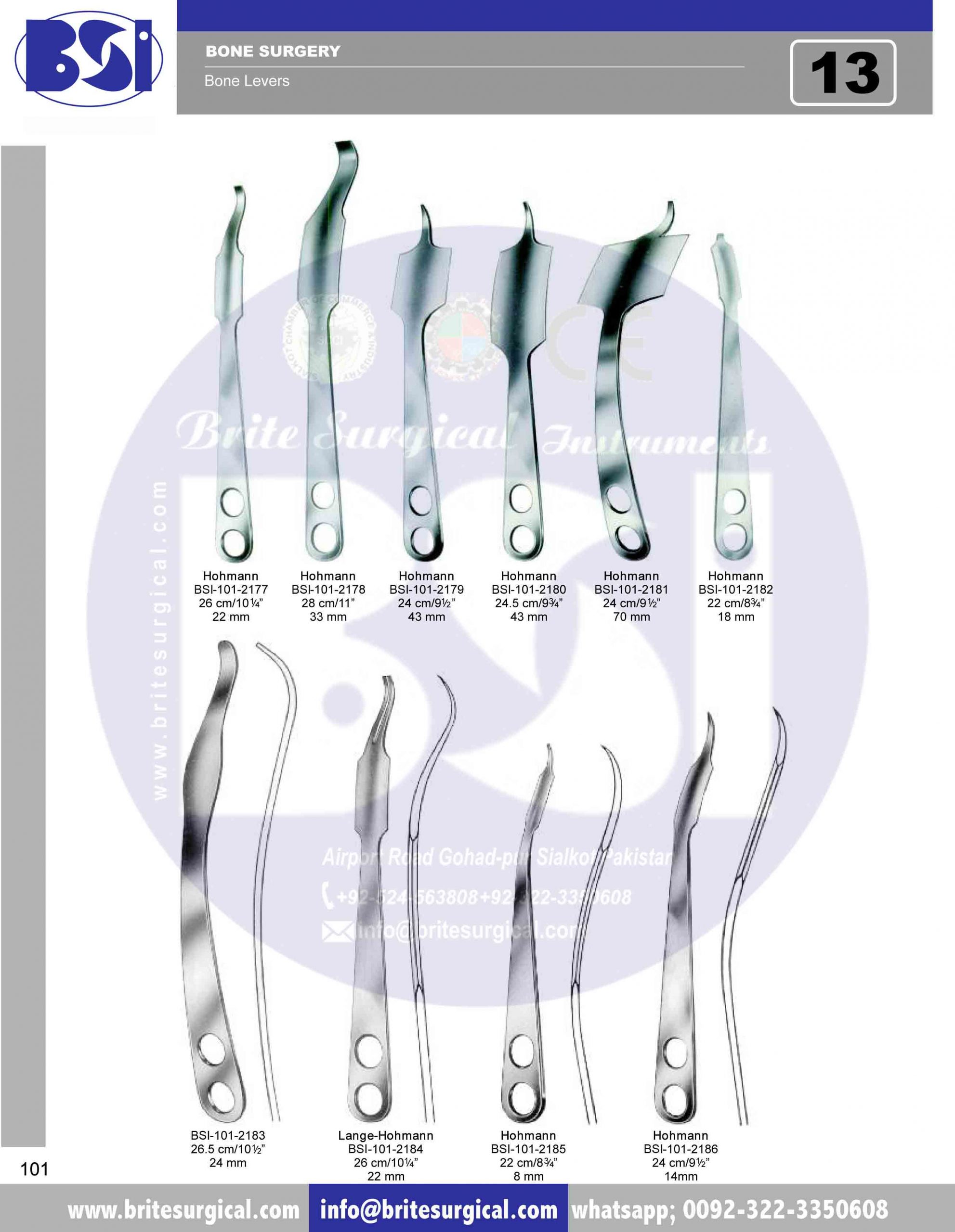 Bone Levers Brite Surgical