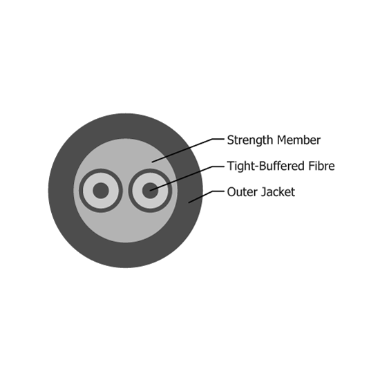 Round Drop Cable Duplex