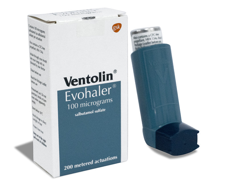 Ventolin (Salbutmol) inhaler British Chemist