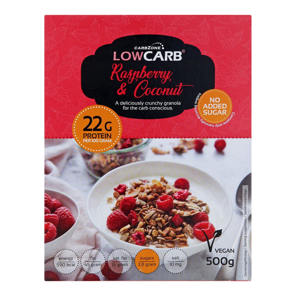 Low Carb® Raspberry & Coconut Crunchy Granola British Chemist