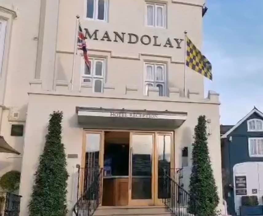 Mandolay Hotel British County Flags
