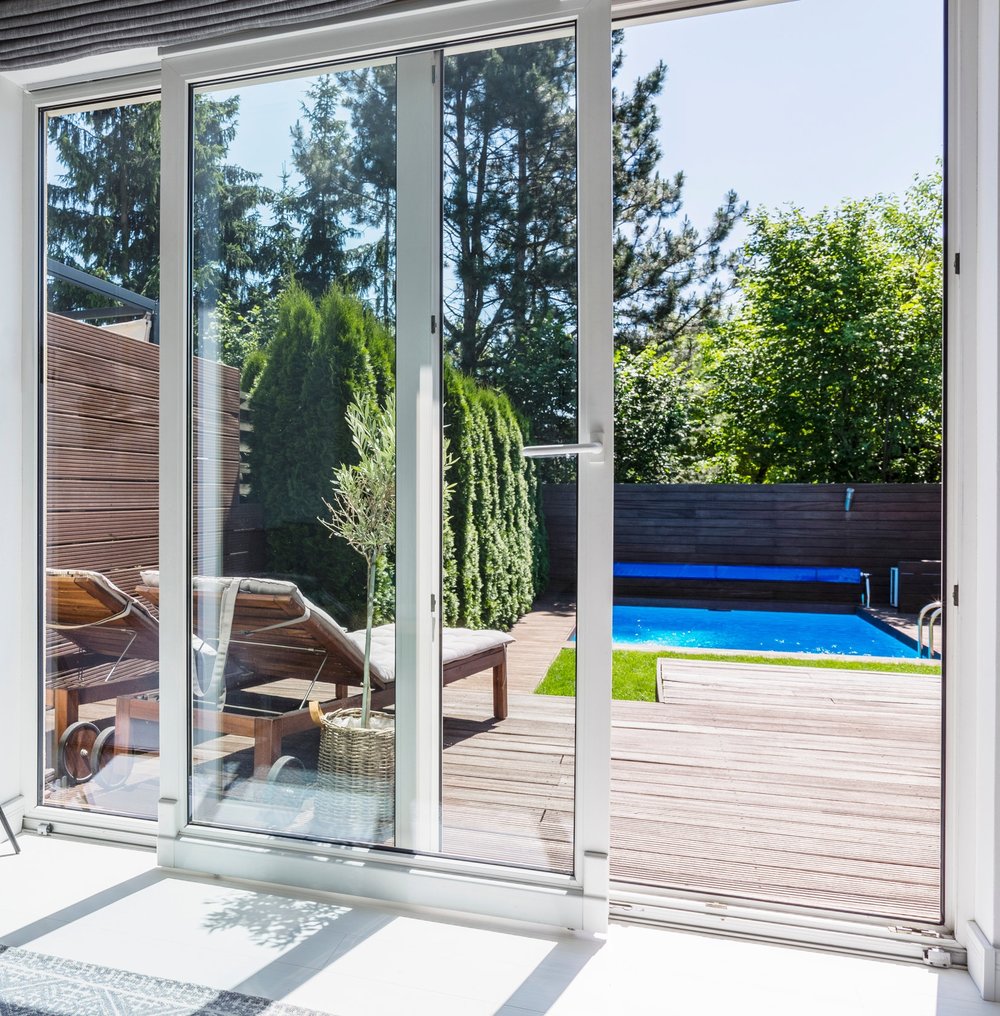 Sliding glass doors in Dubai British Glass & Aluminum work company in
