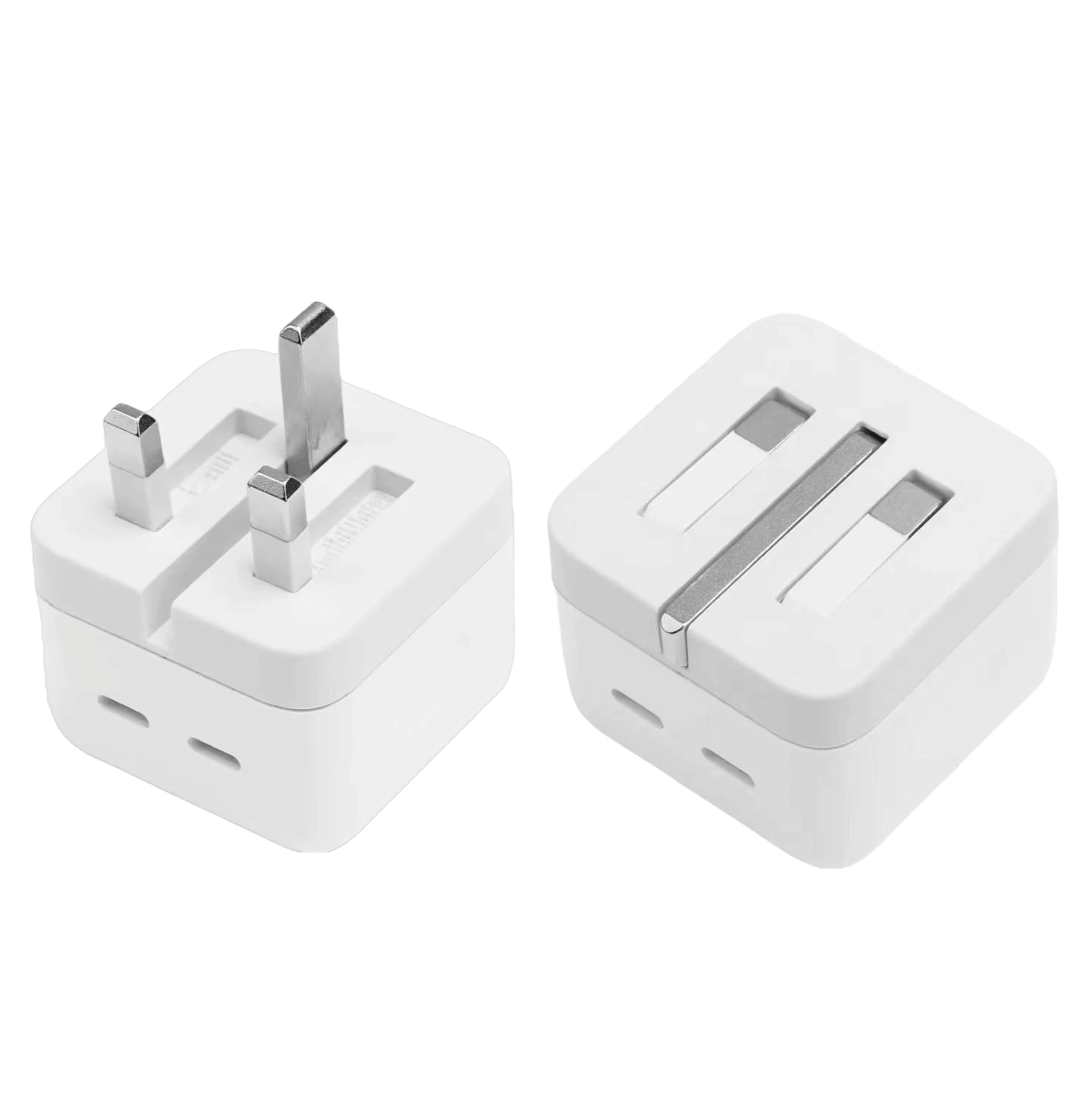 35W Dual USBC Port Power Adapter UK Plug Super Fast Charging Wall Cha