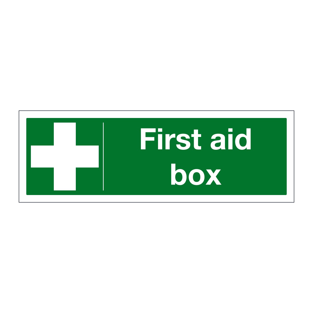 First Aid Box British Safety Signs