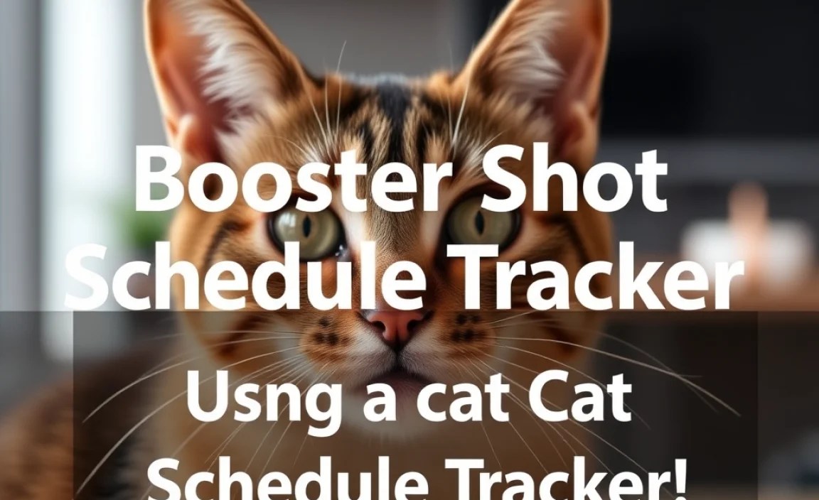 Using a Cat Booster Shot Schedule Tracker