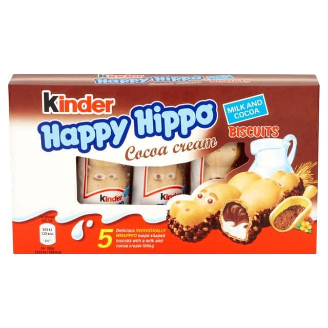 Kinder Happy Hippo Cocoa Brits R U.S.