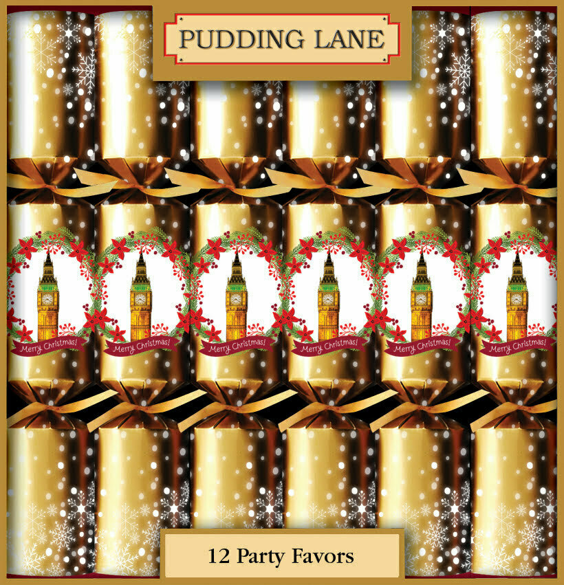 Pudding Lane Big Ben Christmas Crackers Brits R U.S.
