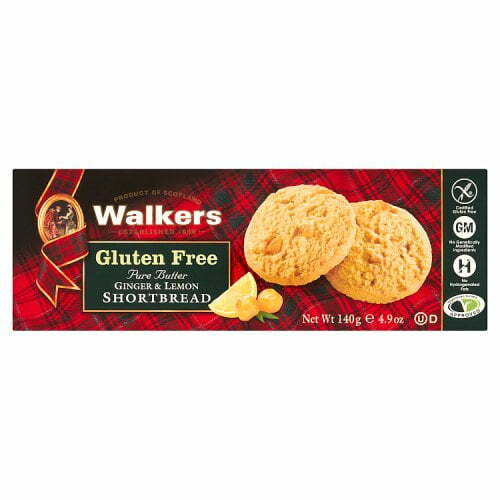 Walkers Gluten Free Ginger and Lemon Shortbread Brits R U.S.