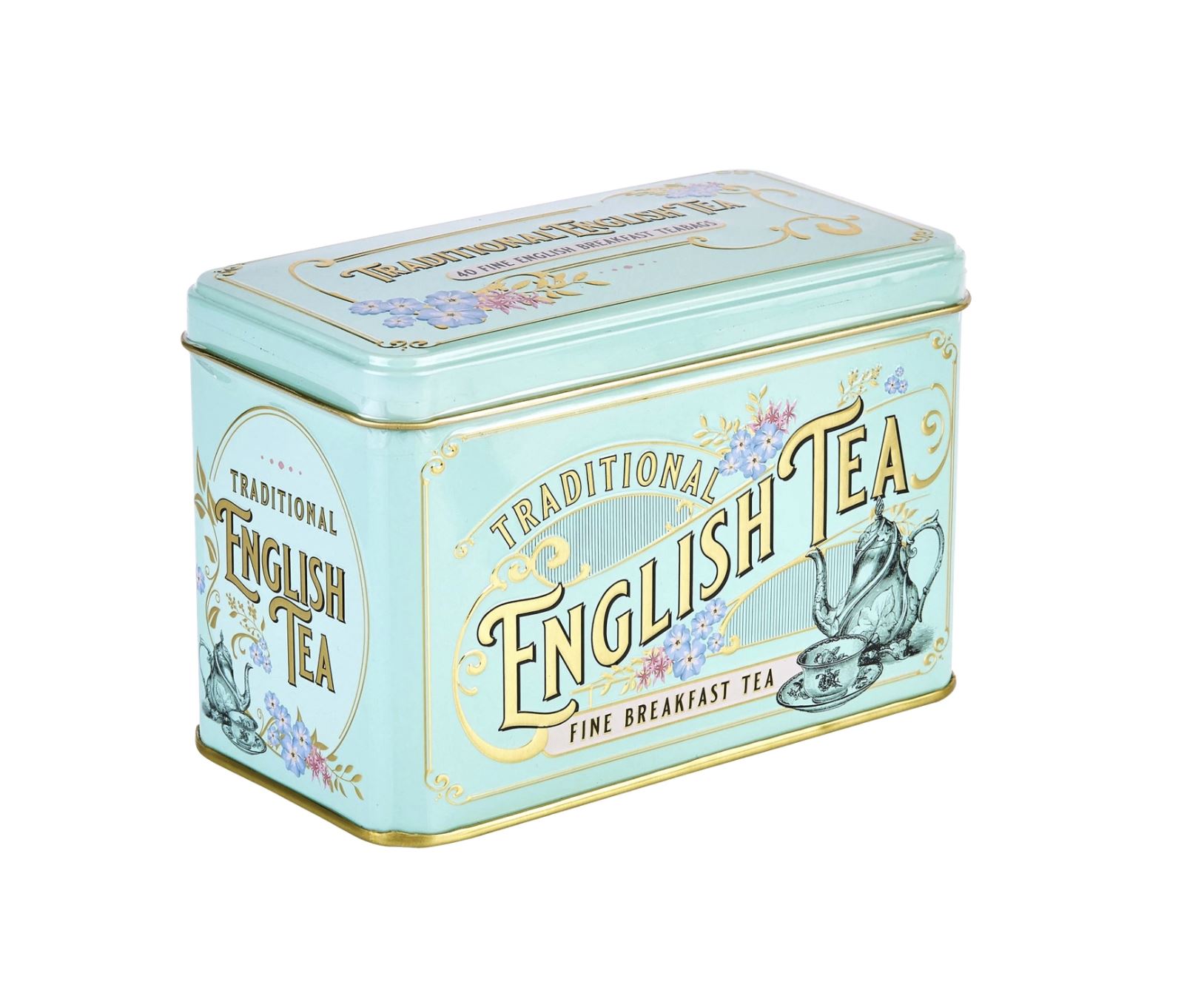 Vintage Victorian Tea Tin with 40 English Breakfast Teabags Brits R U.S.