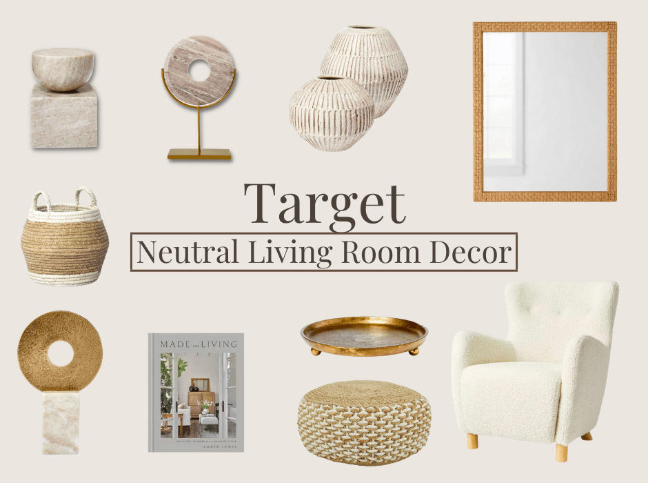 Chic Neutral Living Room Decor Unbeatable Finds at Target Brittany