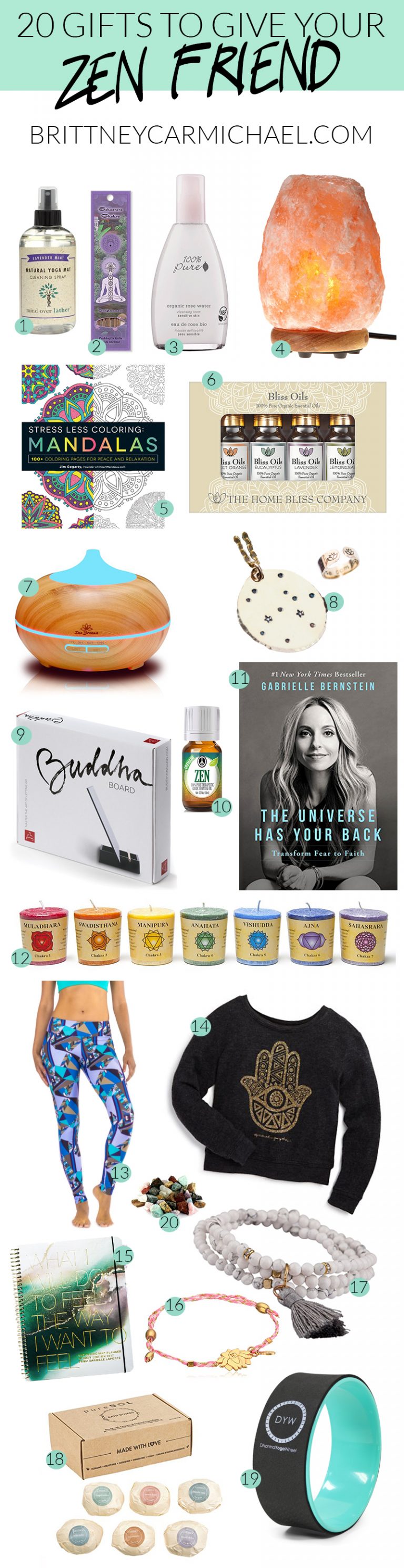 Gift Guide 20 Ideas to Gift your Zen Friend Brittney Carmichael