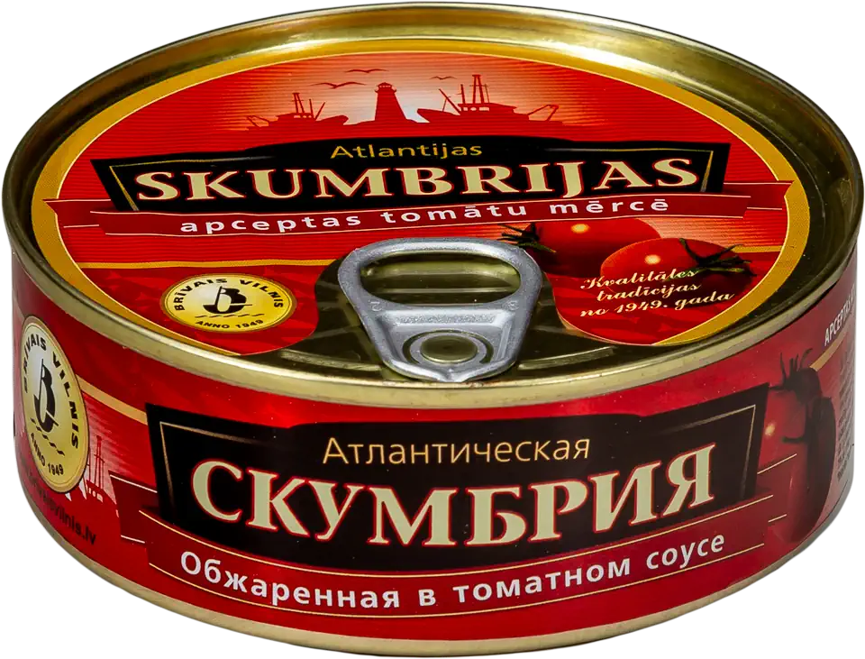 Roasted Atlantic mackerel in tomato sauce Brīvais Vilnis