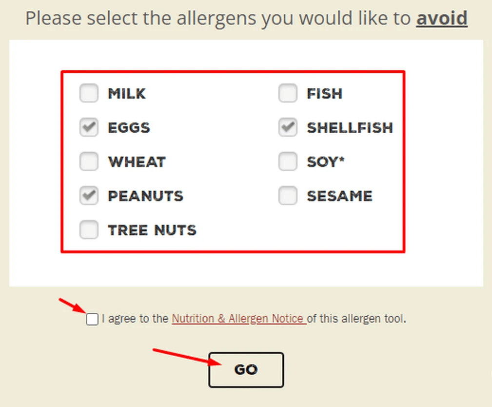 Texas Roadhouse Allergen Menu (2023)
