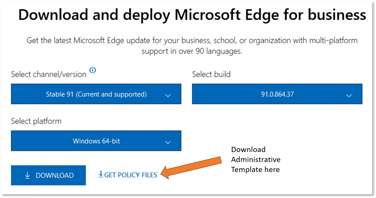 Microsoft Edge Administrative Template