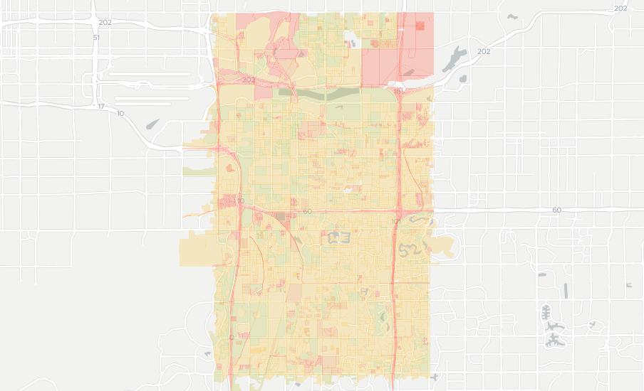 Tempe Arizona Zip Code Map