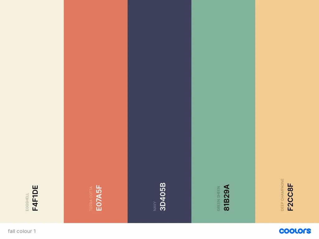 Top 10 Colour Palettes for Fall Branding, Graphic &  Design