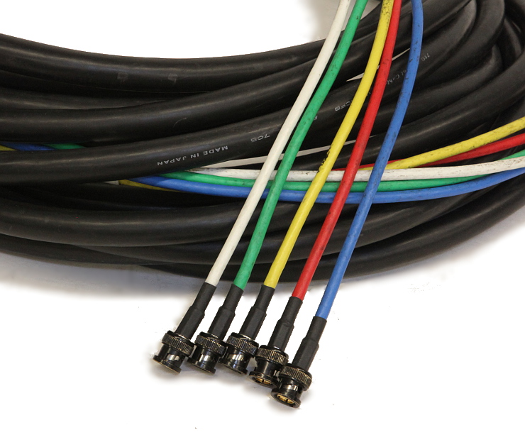 RGB 5wire Cable 50 ft Broadcast Rentals