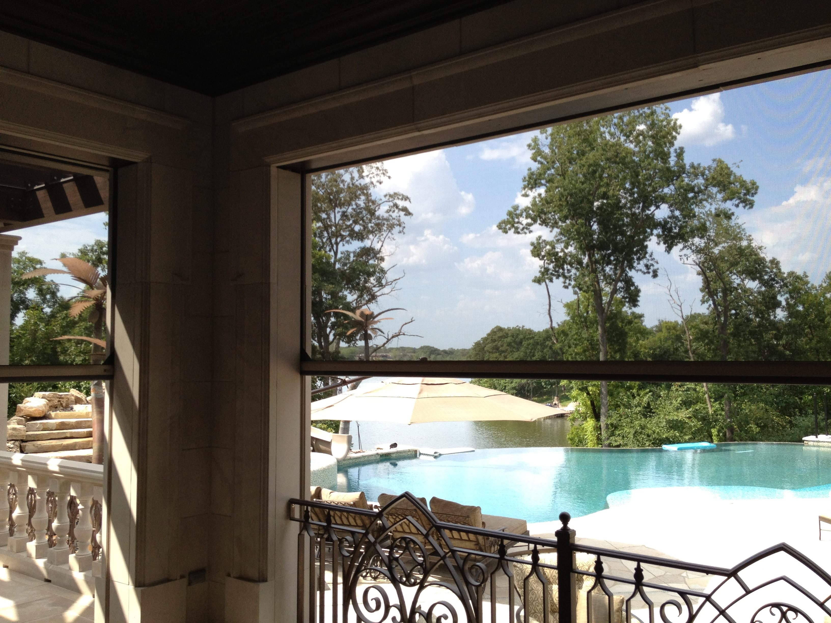 Phantom Executive Motorized Retractable Screens Broadview