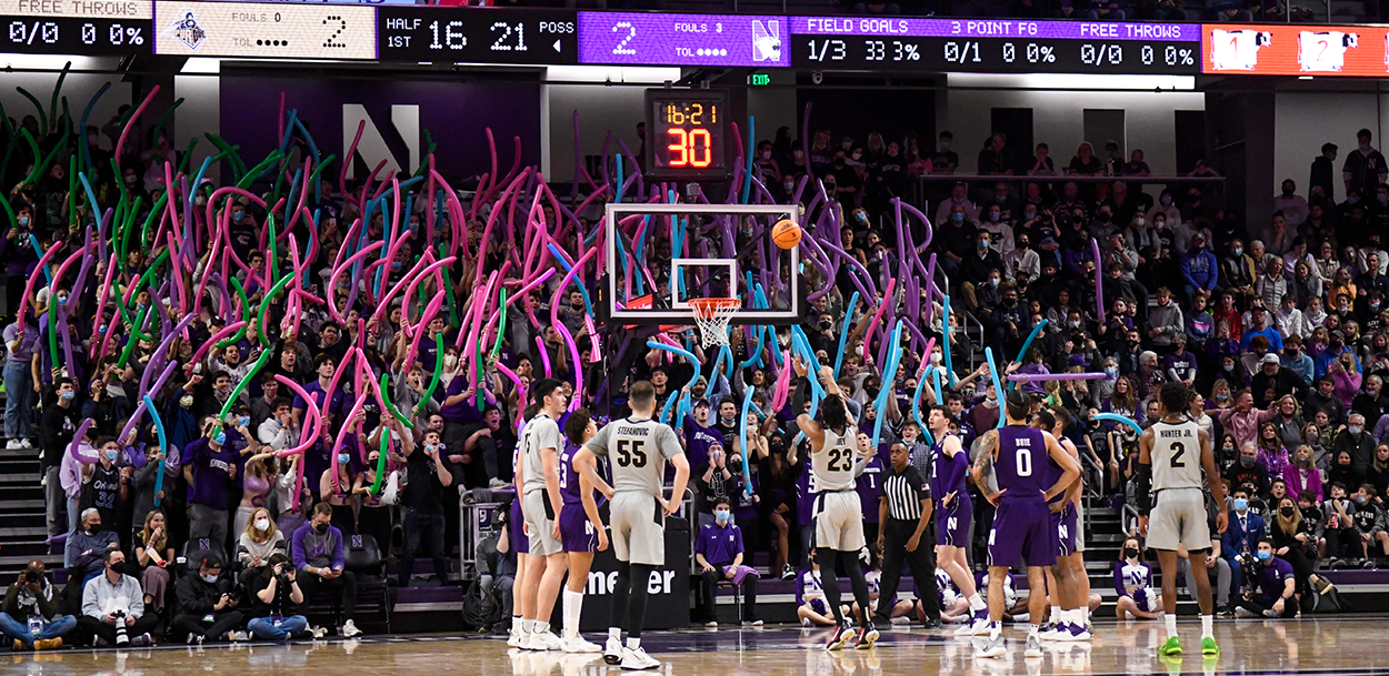 Northwestern Student Goes Viral For Hitting Griddy After HalfCourt Shot