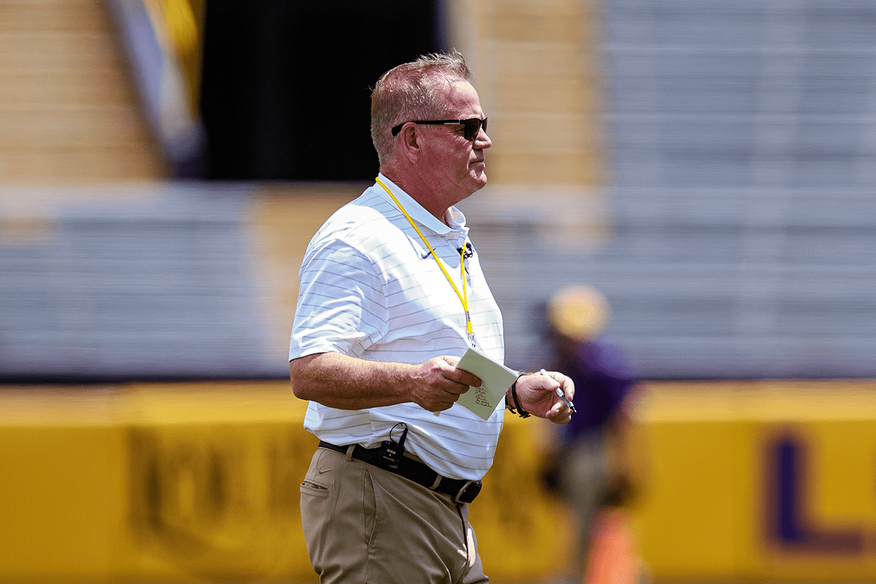 Brian Kelly's Daughter Gets LSU Coach To Do Viral TikTok Dance (Video)