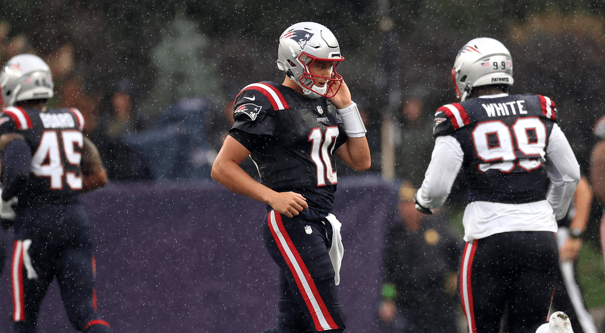 Mac Jones Mocked Over Terrible Effort On Tackle After Throwing Awful