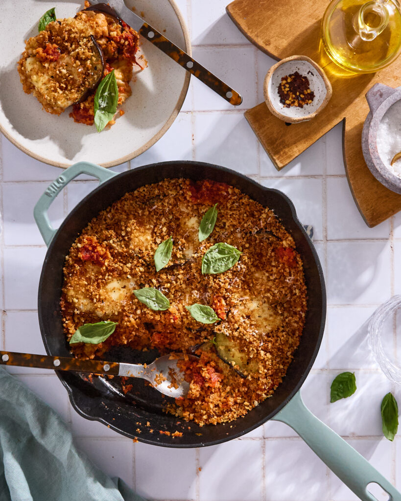 Skillet Eggplant Parmesan Brocc Your Body