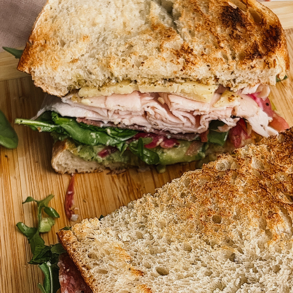 Loaded Turkey and Salami Sandwich Brocc Your Body