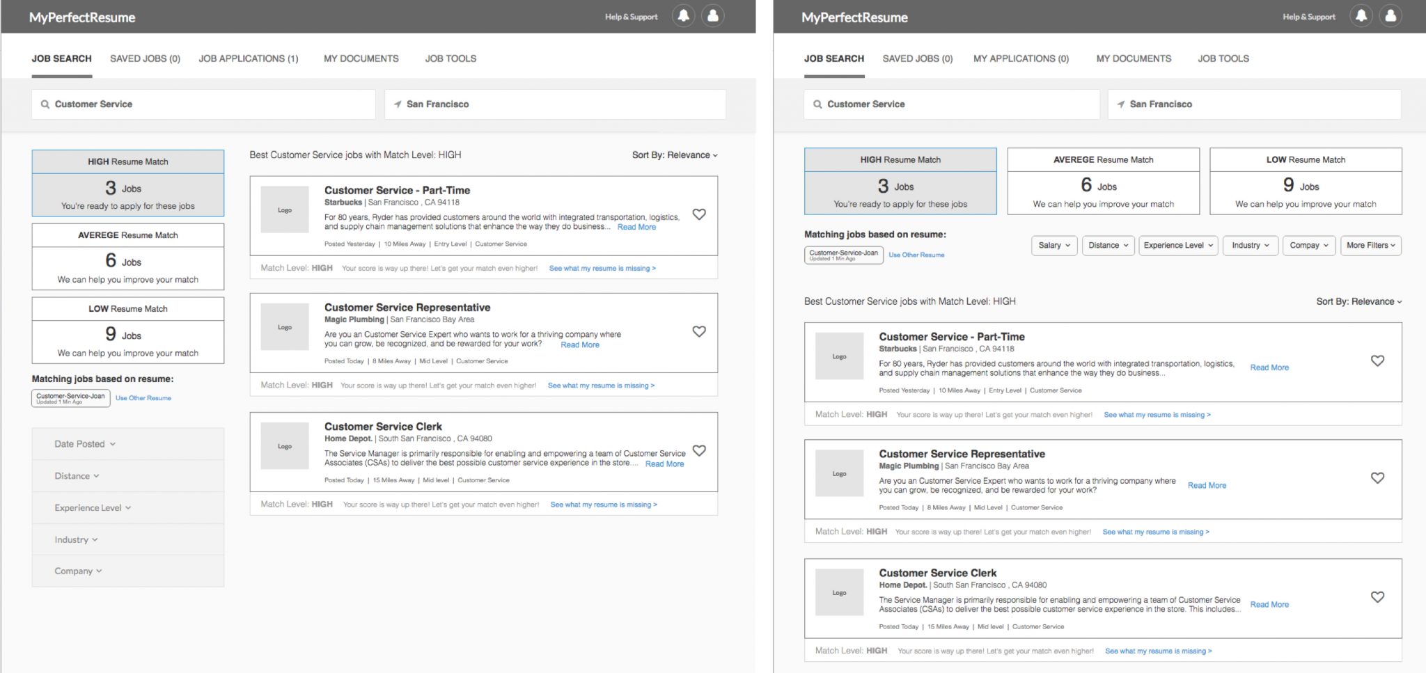 Job Seeker Dashboard